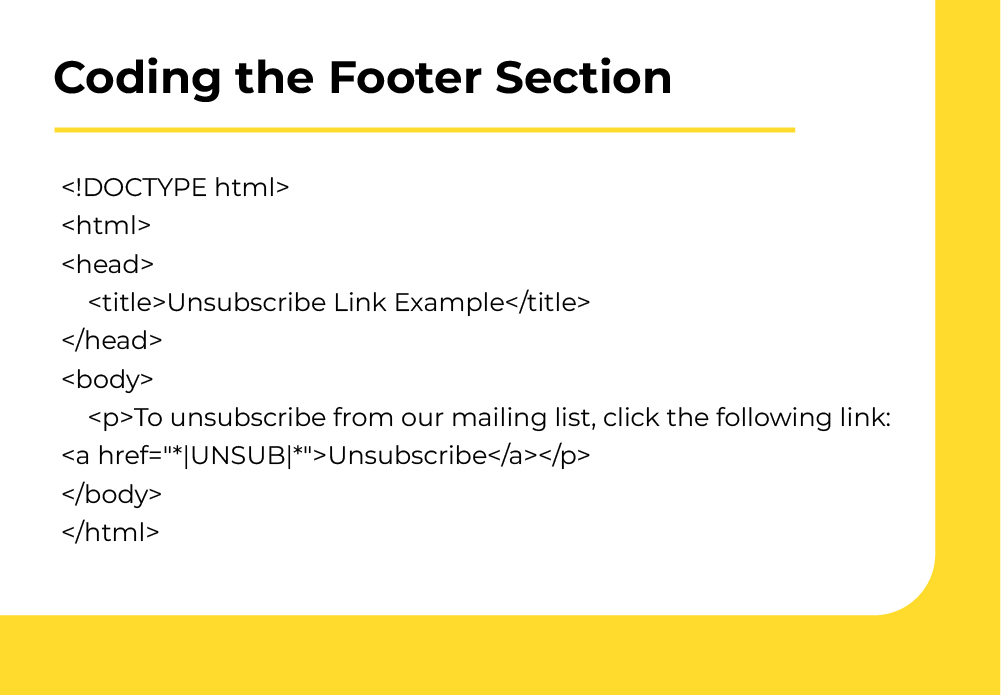 Coding the Footer Section