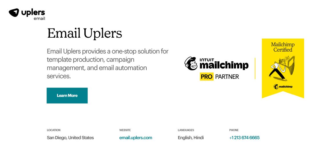 Get flawless Mailchimp integrated template experience
